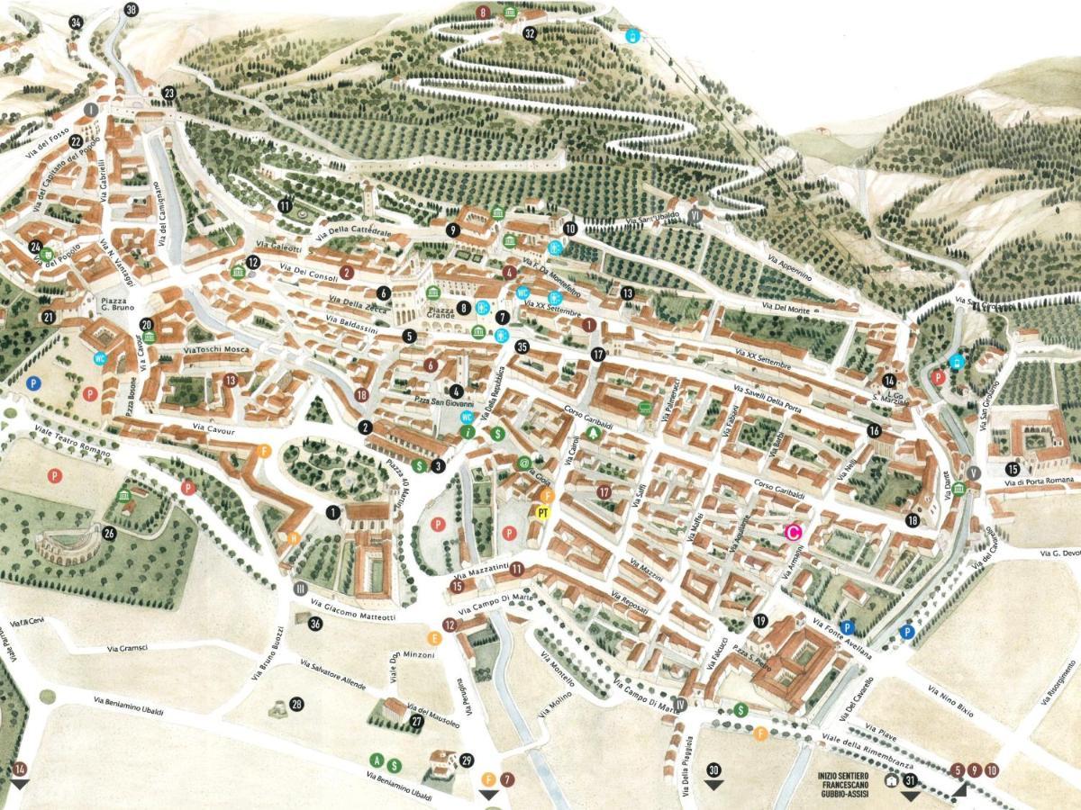 구비오 Casa Armanni - La Tua Casa Di Pietra 아파트 외부 사진